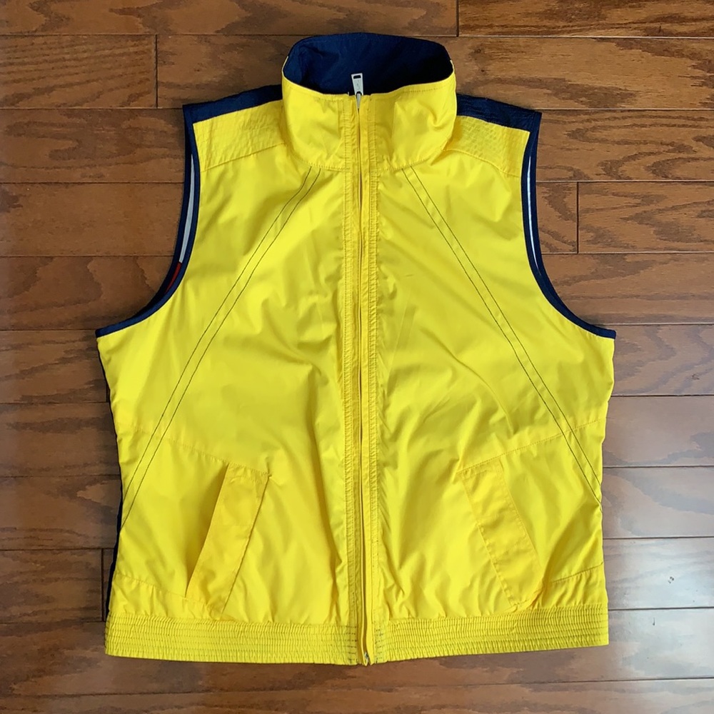 Vintage Lauren Ralph Lauren Reversible Color Block Zip Up Vest 90s Sporty large - Picture 13 of 14